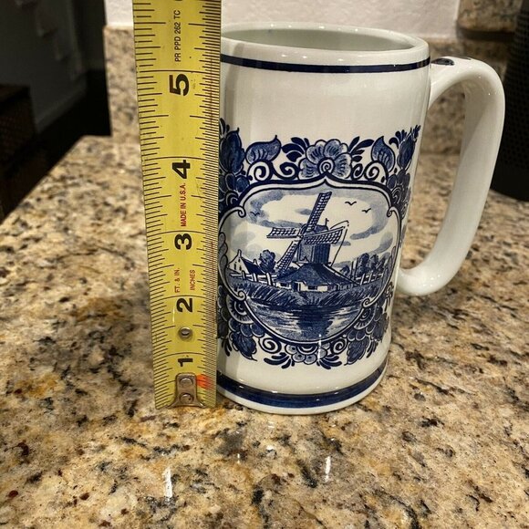 Royal Goedewaagen Gouda Holland Blue White  Windmi - Picture 8 of 9